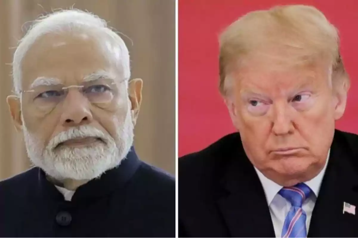 Dos hombres de mediana edad con expresión seria, uno con barba blanca y gafas, el otro con cabello rubio y corbata, ambos vestidos formalmente y mirando hacia los lados.