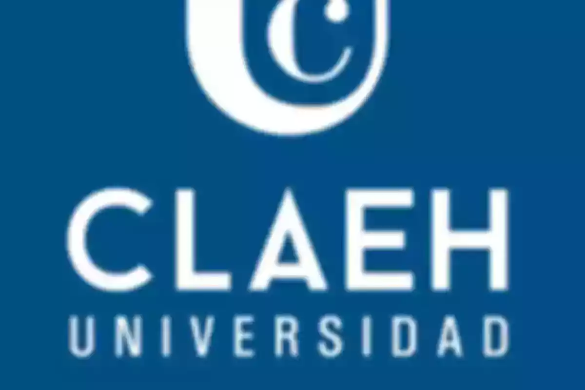 Logotipo de la Universidad CLAEH sobre fondo azul Logotipo de la Universidad CLAEH sobre fondo azul