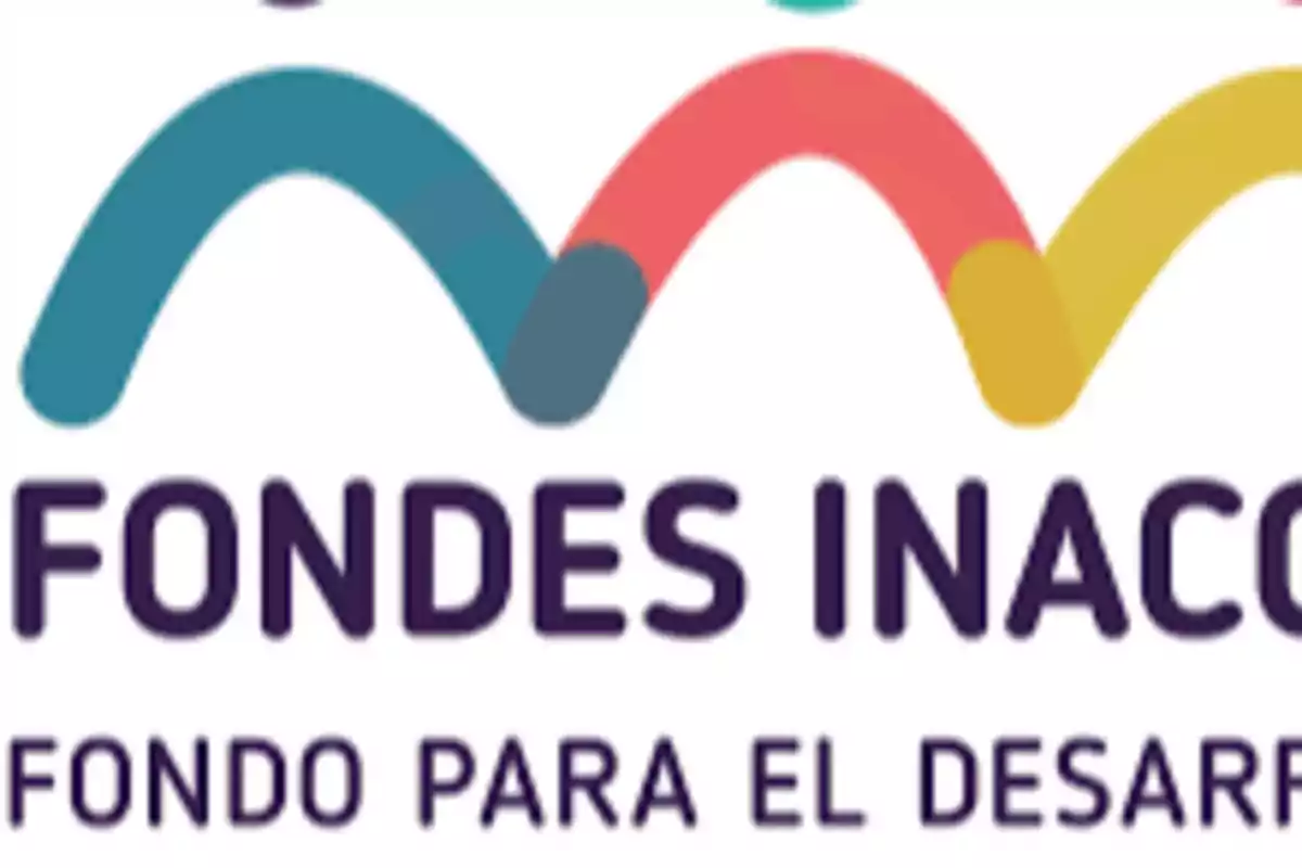 Logo de FONDES INACAP con texto Fondo para el Desarrollo y líneas curvas de colores azul, rojo y amarillo en la parte superior Logo de FONDES INACAP con texto Fondo para el Desarrollo y líneas curvas de colores azul, rojo y amarillo en la parte superior