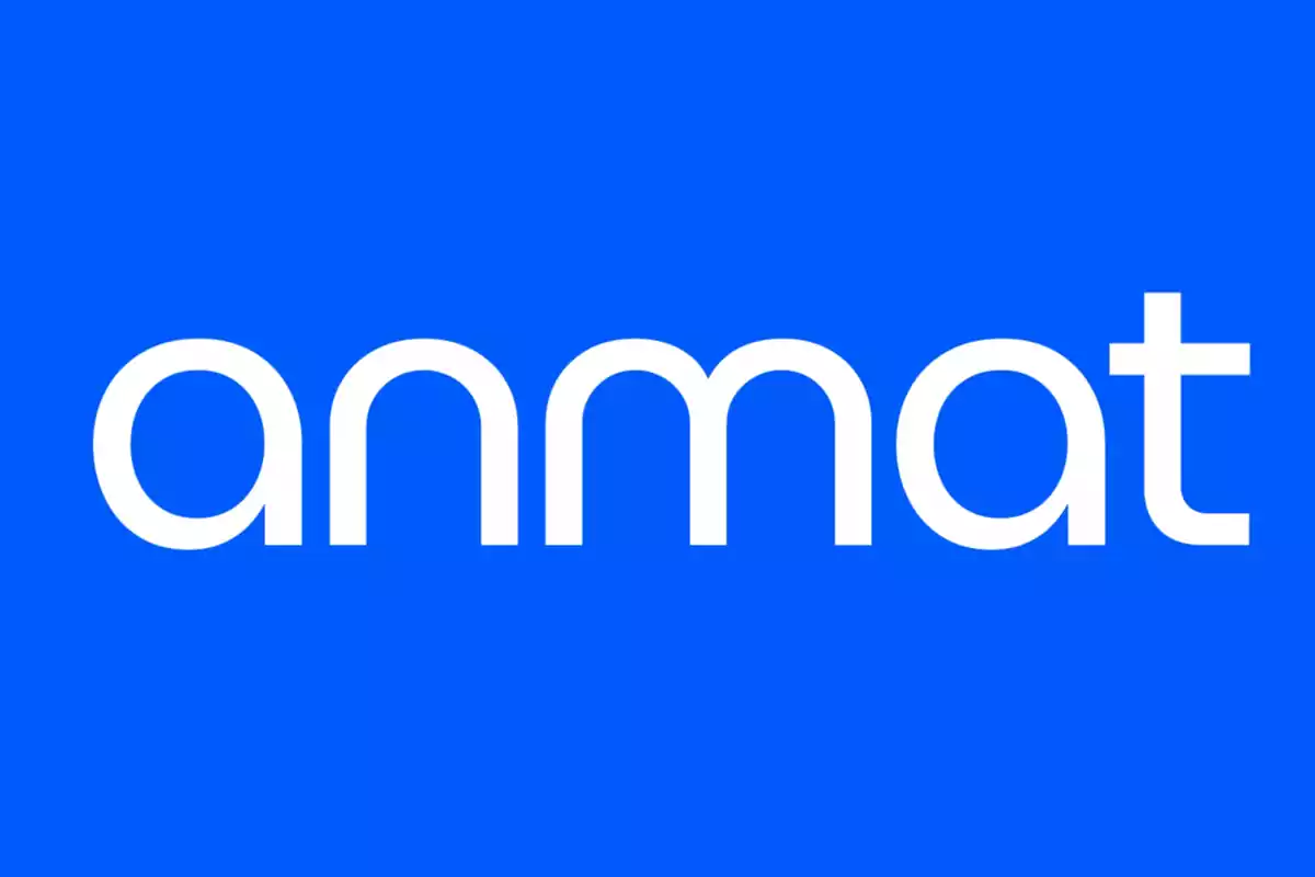 Anmat logo with blue background and white letters Anmat logo with blue background and white letters