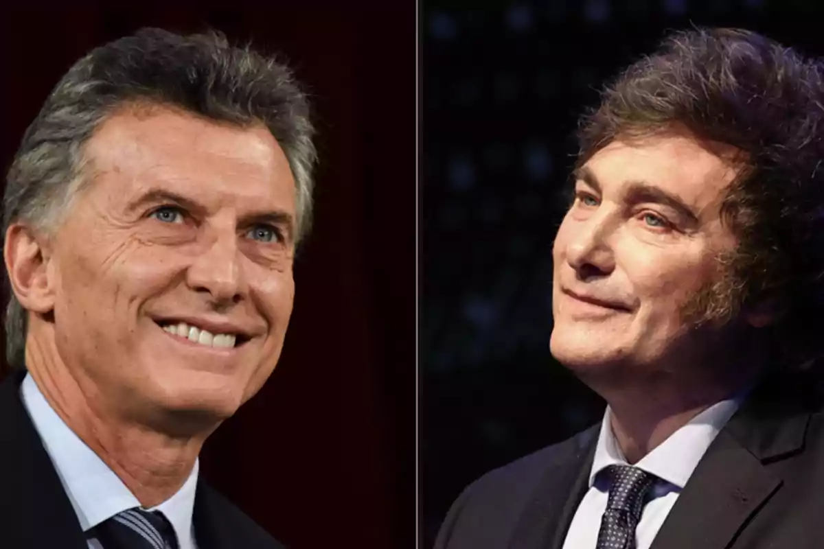 Dos hombres de traje y corbata mirando hacia el frente y sonriendo, uno con cabello canoso y el otro con cabello castaño oscuro