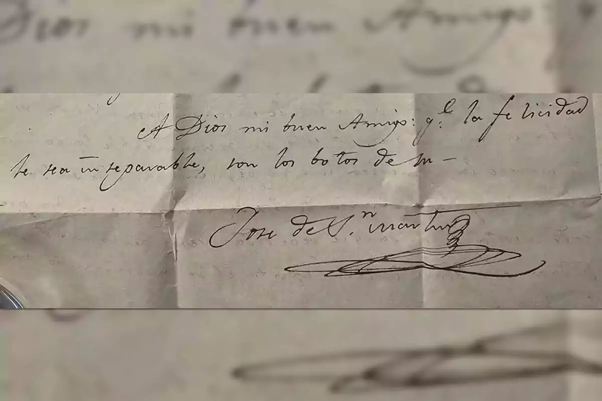 Old letter handwritten in cursive with a signature at the end Old letter handwritten in cursive with a signature at the end