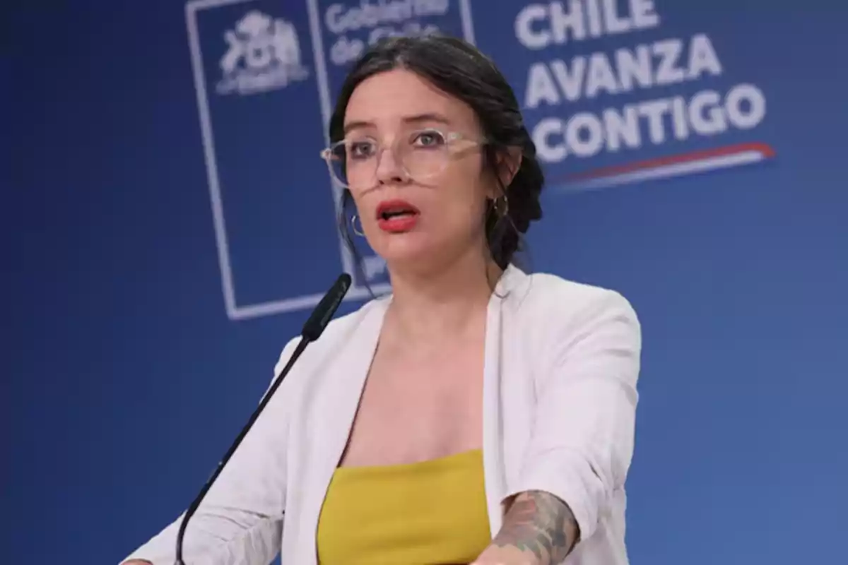 Camila Vallejos, Ministra Vocera de Gobierno.