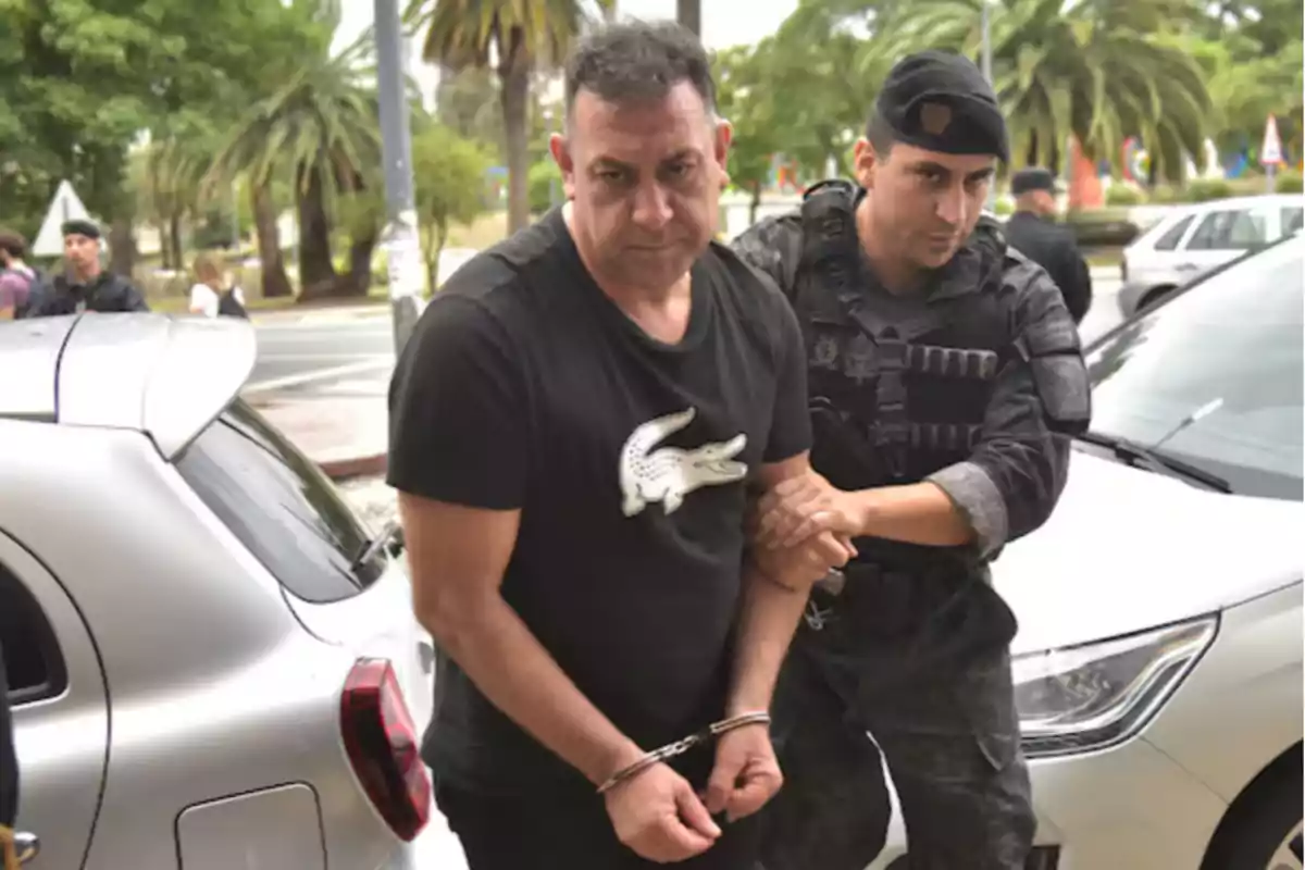 Cáceres en la última audiencia donde escuchó la condena Cáceres en la última audiencia donde escuchó la condena