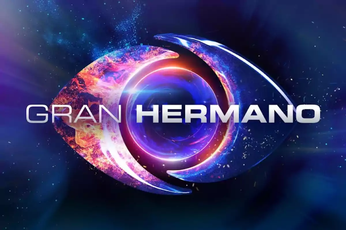 Logotipo del programa Gran Hermano con un diseño de ojo en colores azul y naranja.