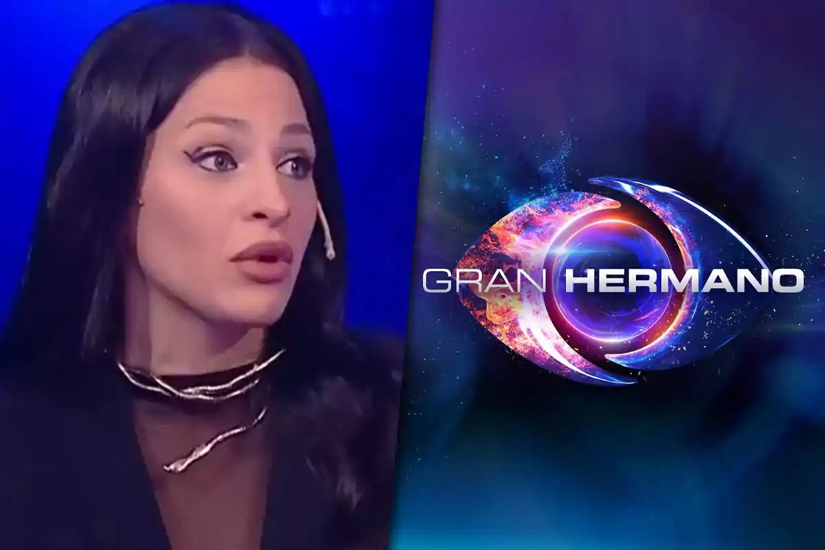 A woman with a headset microphone appears next to the "Big Brother" show logo.
