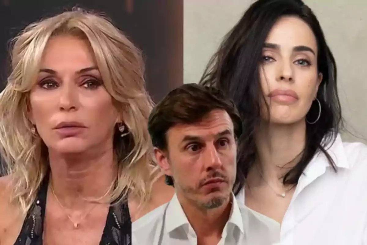 Tres personas adultas aparecen en un montaje fotográfico, una mujer rubia a la izquierda, un hombre de cabello castaño en el centro y una mujer de cabello oscuro a la derecha, todos con expresiones serias.