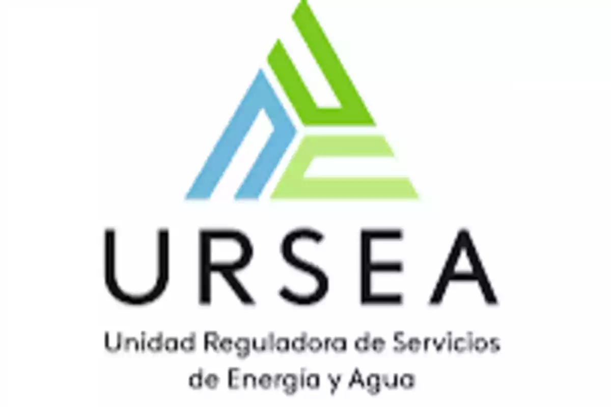 Regulatory Unit of Energy and Water Services logo with a triangular design in blue and green colors. Regulatory Unit of Energy and Water Services logo with a triangular design in blue and green colors.