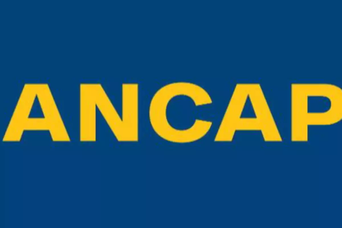 ANCAP logo with yellow letters on a blue background.