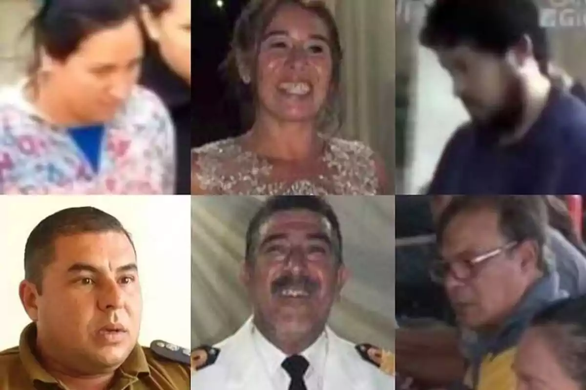 Seis personas en un collage de fotos, cada una en un recuadro diferente, con expresiones variadas. Seis personas en un collage de fotos, cada una en un recuadro diferente, con expresiones variadas.