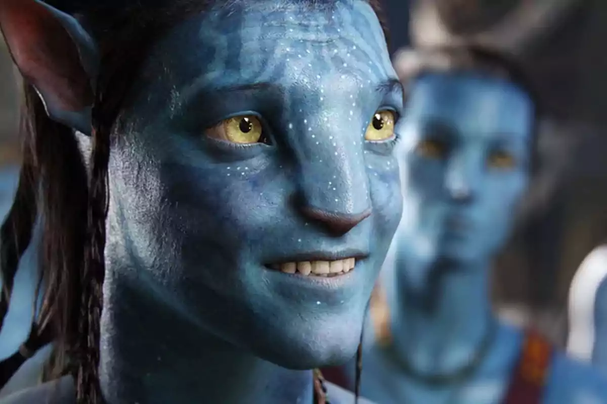 Blue characters with feline features and yellow eyes in a fantasy setting. Blue characters with feline features and yellow eyes in a fantasy setting.