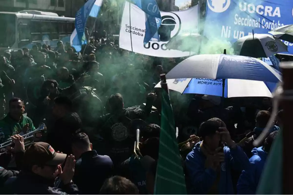 Manifestación de la CGT en el centro de Córdoba