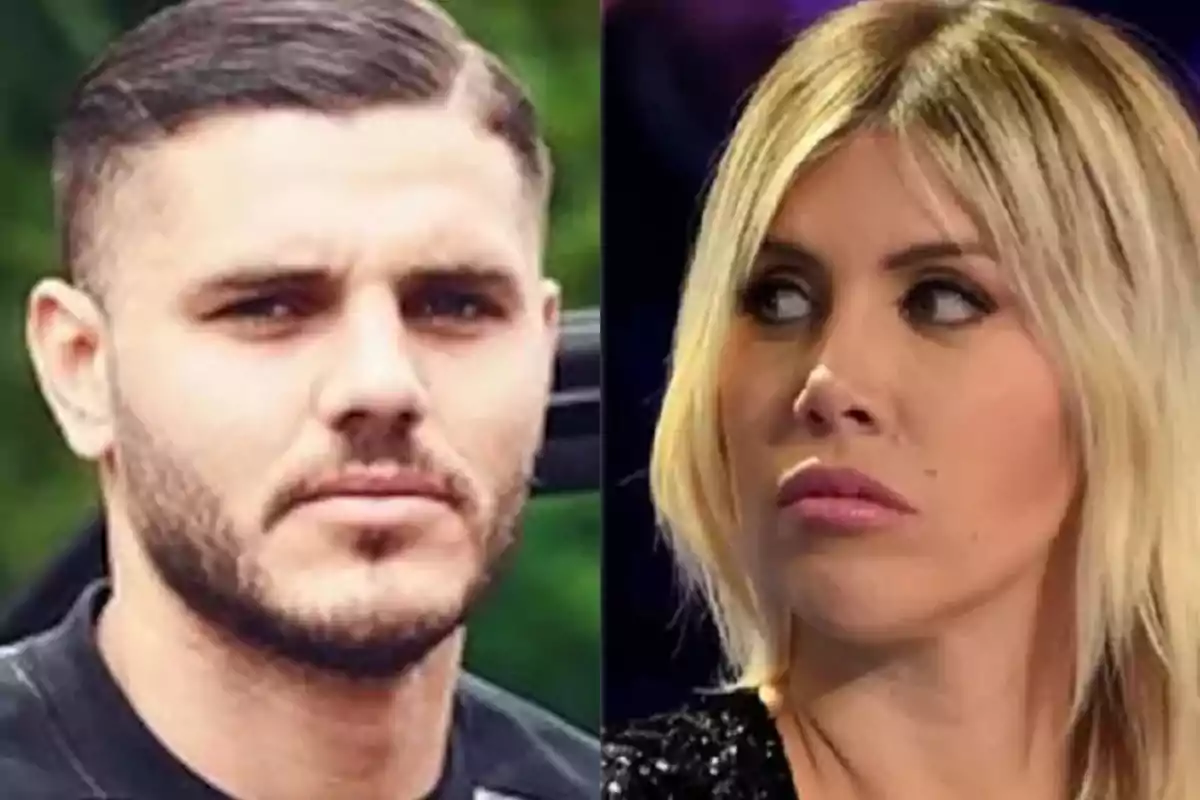 Mauro Icardi y Wanda Nara.