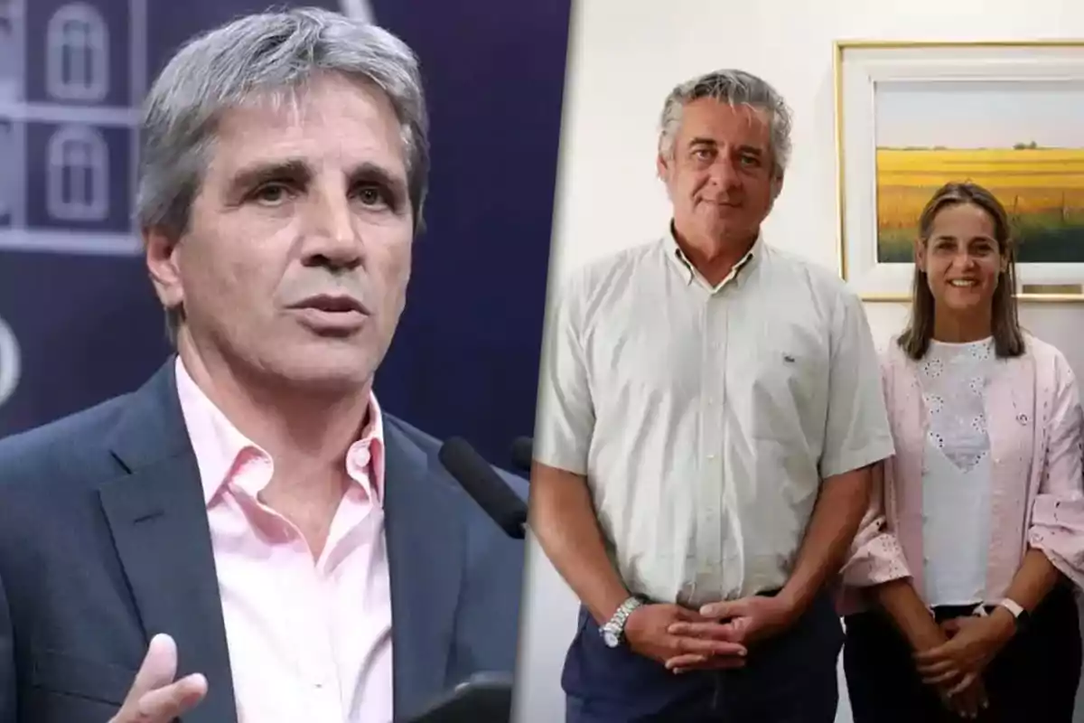 Luis Caputo e integrantes de la mesa de enlace del agro