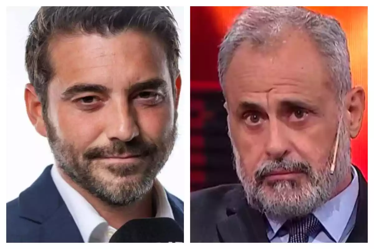 Dos hombres con barba en un montaje de fotos lado a lado, uno con cabello oscuro y el otro con cabello canoso, ambos con expresión seria.