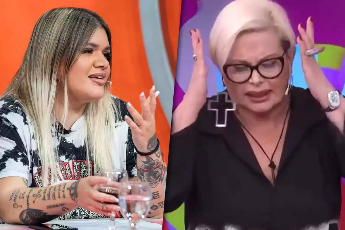 Morena Rial y Carmen Barbieri en el programa "Mañanísima".