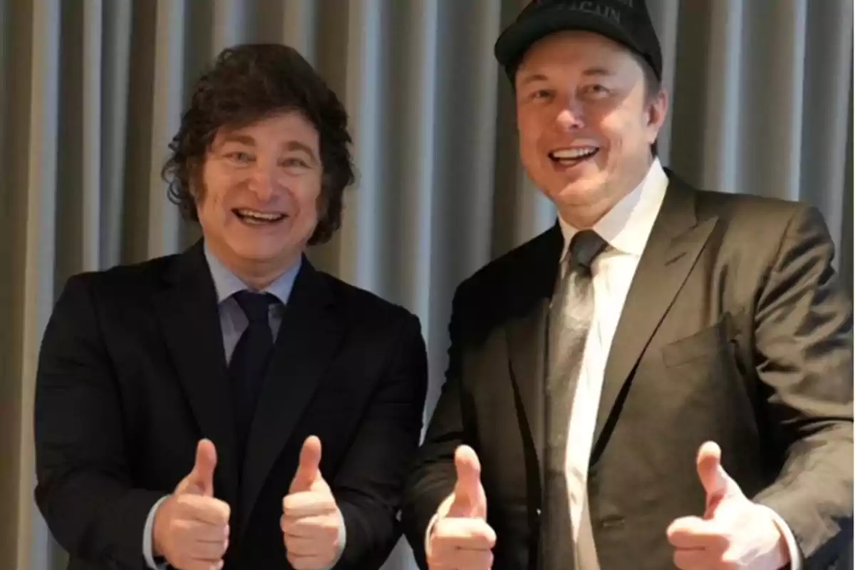 Milei con Elon Musk