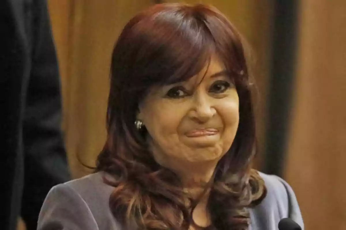 Mujer de cabello castaño rojizo y expresión sonriente usando saco gris en un ambiente interior Mujer de cabello castaño rojizo y expresión sonriente usando saco gris en un ambiente interior