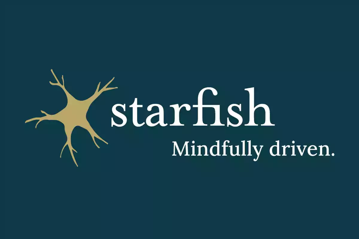 Starfish logo with the slogan Starfish logo with the slogan