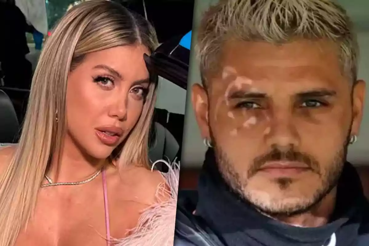 Dos personas posando en una imagen dividida, una mujer con cabello rubio y un hombre con cabello corto y barba.