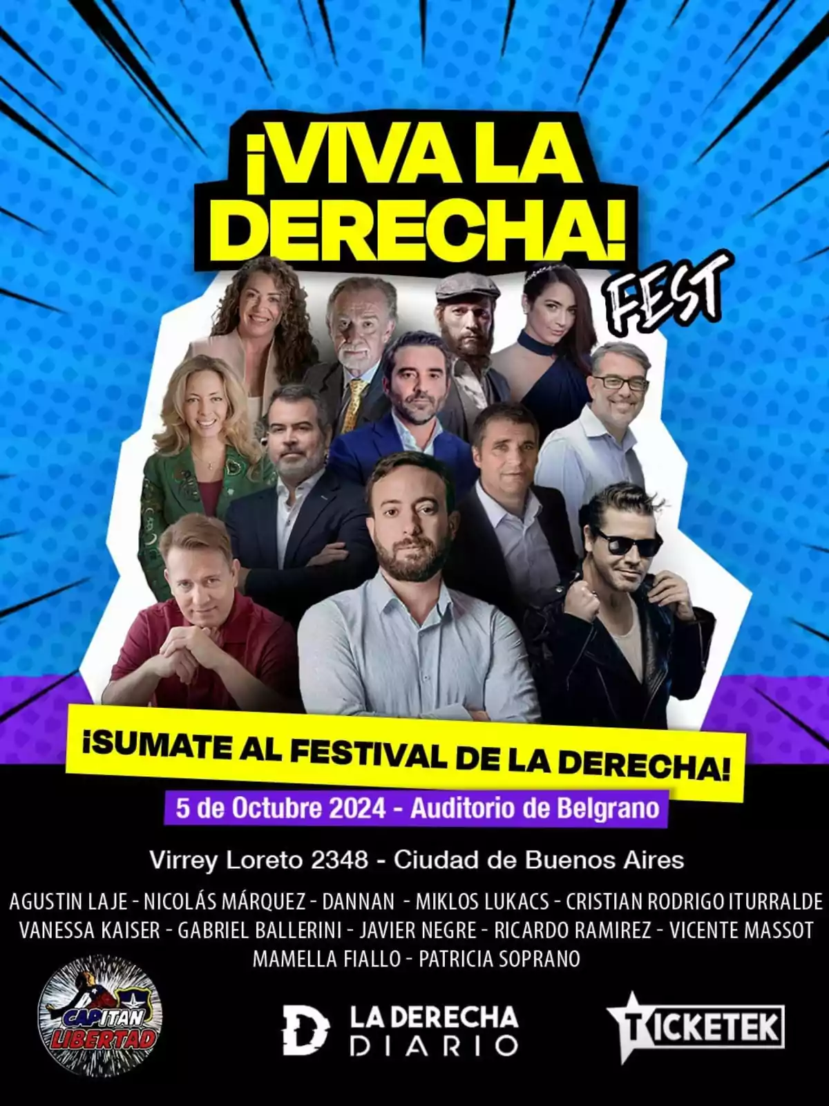 Viva la Derecha Fest: todo sobre el evento que marca la agenda de la batalla cultural