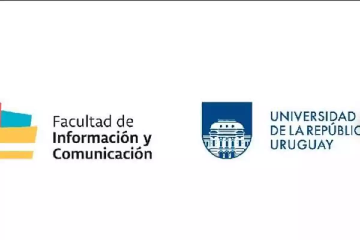 Logos de la Facultad de Información y Comunicación y de la Universidad de la República Uruguay.