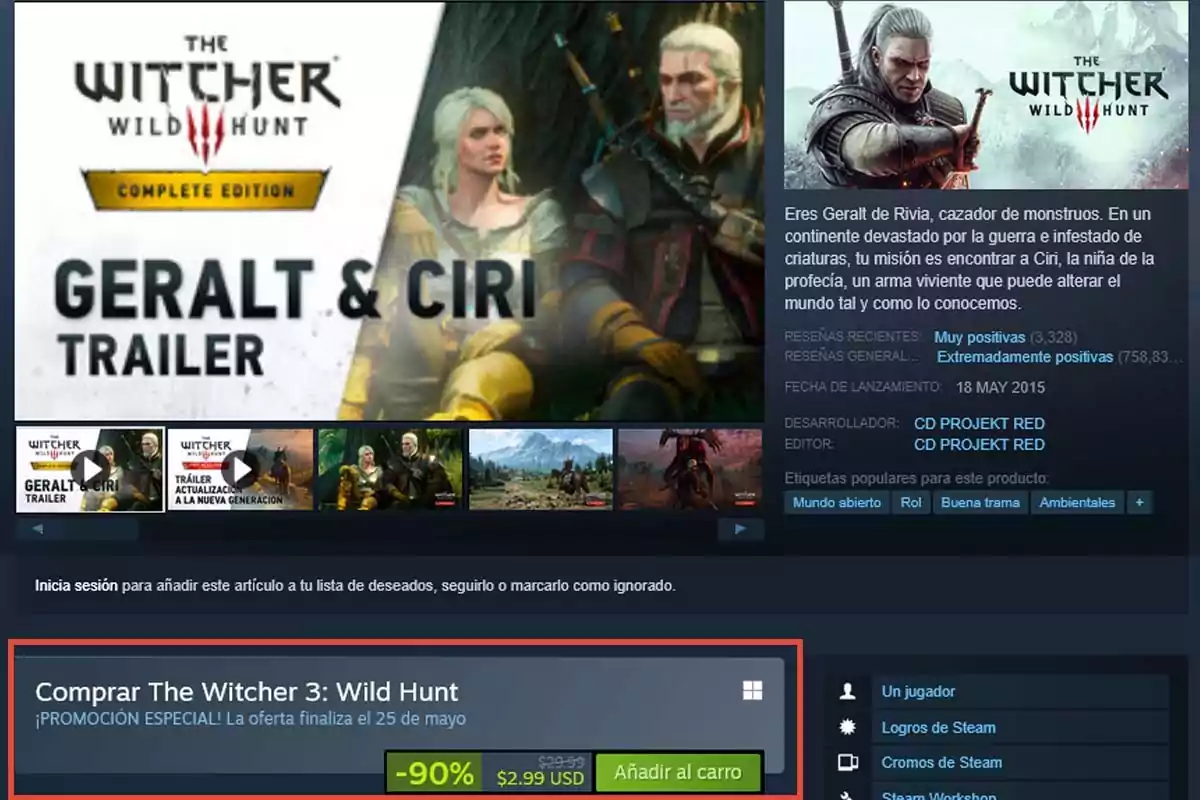 Imagen de la página de Steam para Imagen de la página de Steam para