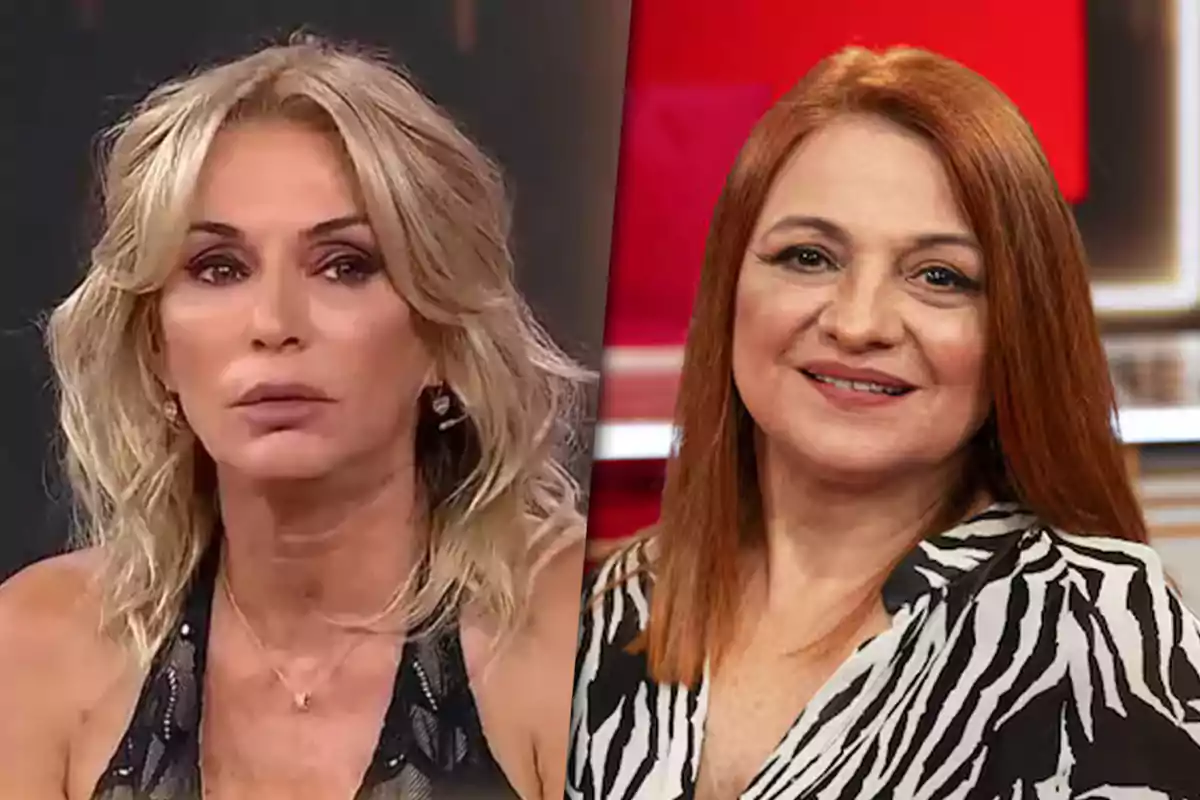 Dos mujeres posando en un montaje de imágenes lado a lado, una con cabello rubio y la otra con cabello rojo.